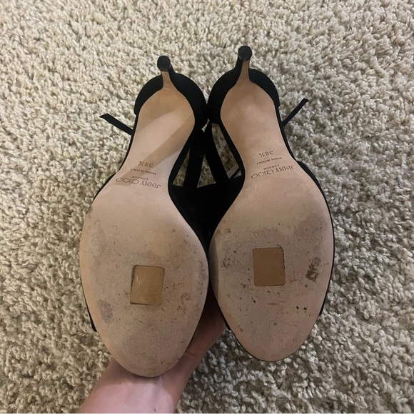 Jimmy Choo Emsy 85 black suede heels - Picture 9 of 12